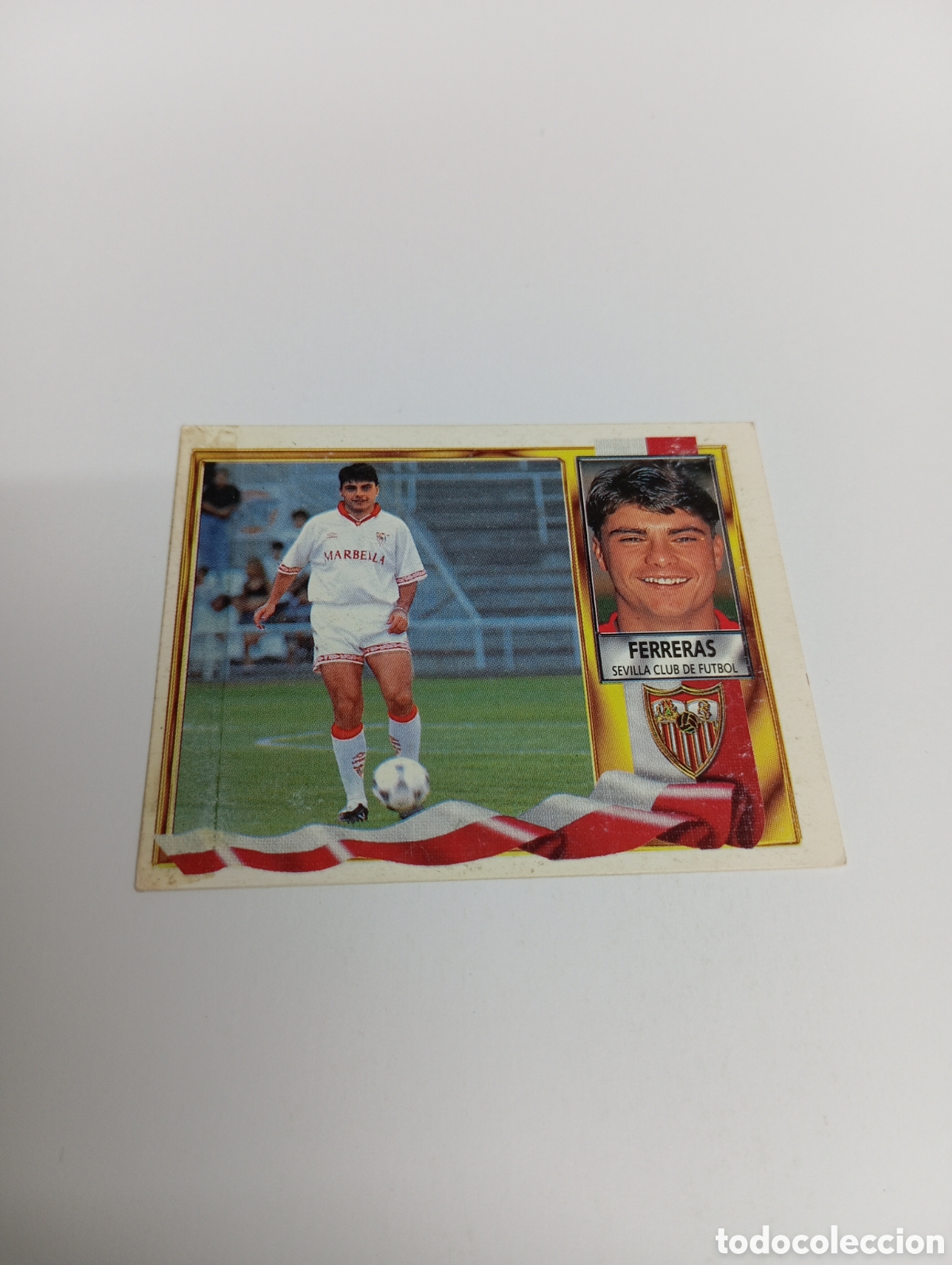Cromos de F&uacute;tbol: FERRERAS COLOCA Sevilla Liga Este 1995 1996 NUEVO SIN PEGAR PANINI 95 96