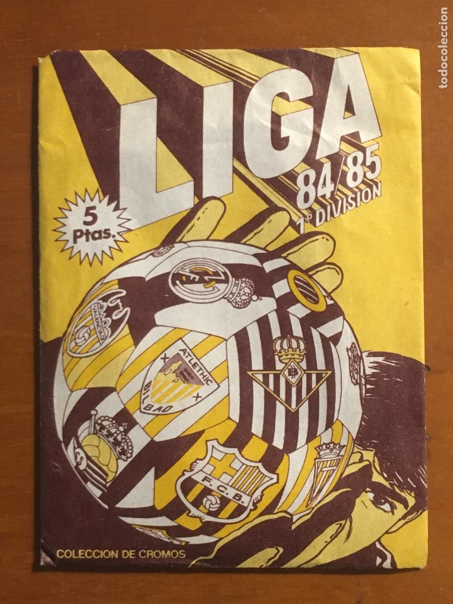 Cromos de F&uacute;tbol: liga 84 85 1984 1985 ediciones este sobre de cromos sin abrir cerrado