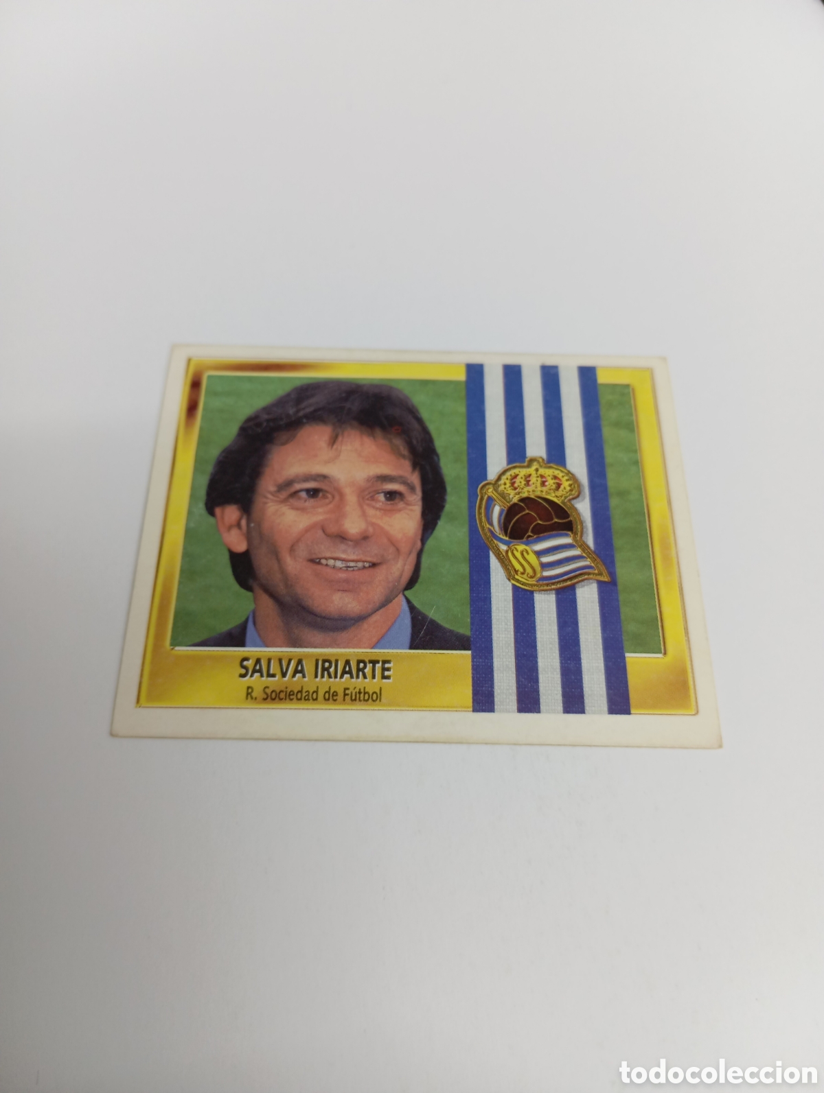 Cromos de F&uacute;tbol: SALVA IRIARTE Real Sociedad Liga Este 1995 1996 NUEVO SIN PEGAR PANINI 95 96