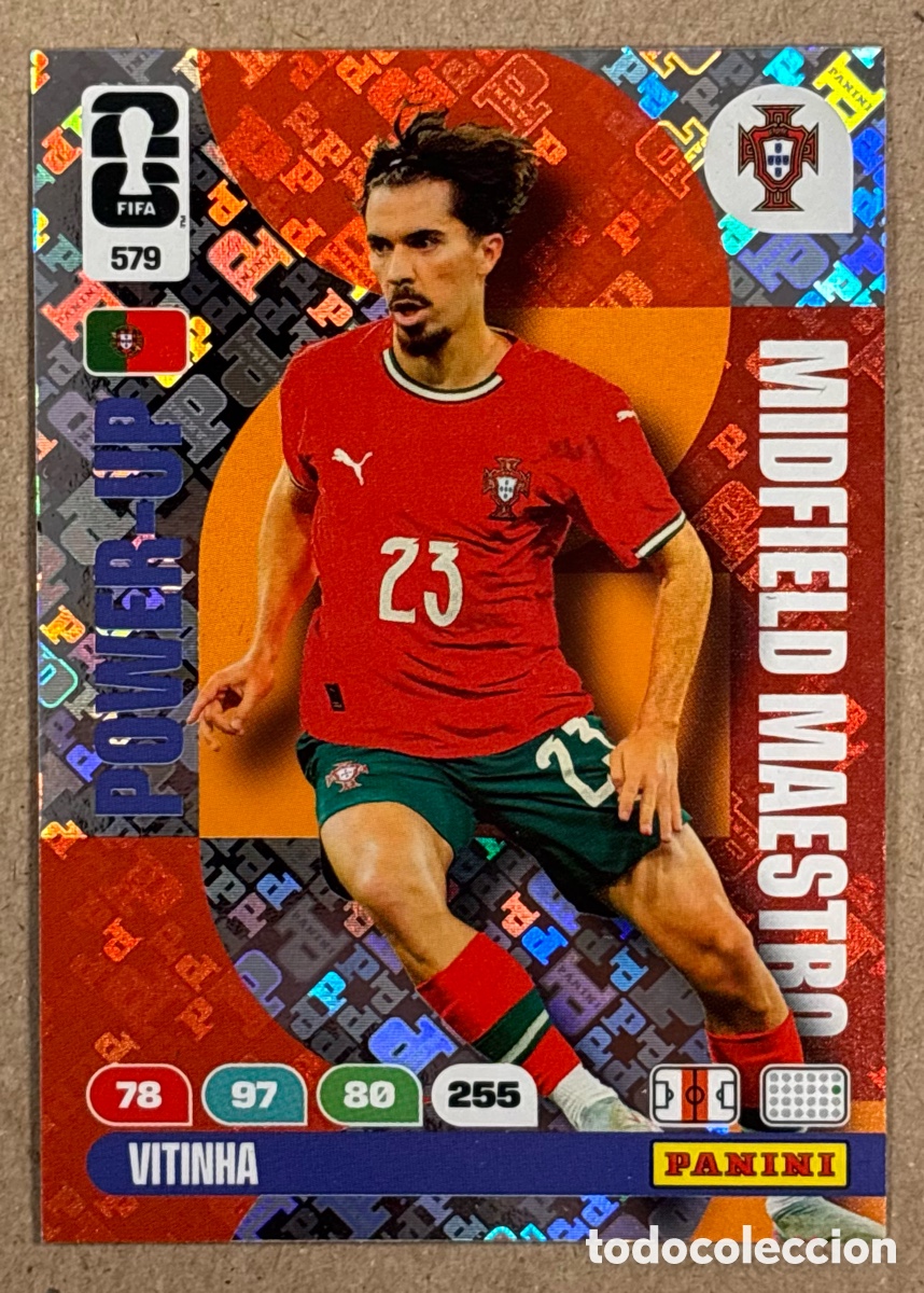 Cromos de F&uacute;tbol: VITINHA (PORTUGAL). CARTA POWER-UP MIDFIELD MACHINE PANINI ADRENALYN XL FIFA WORLD 2026. #579.