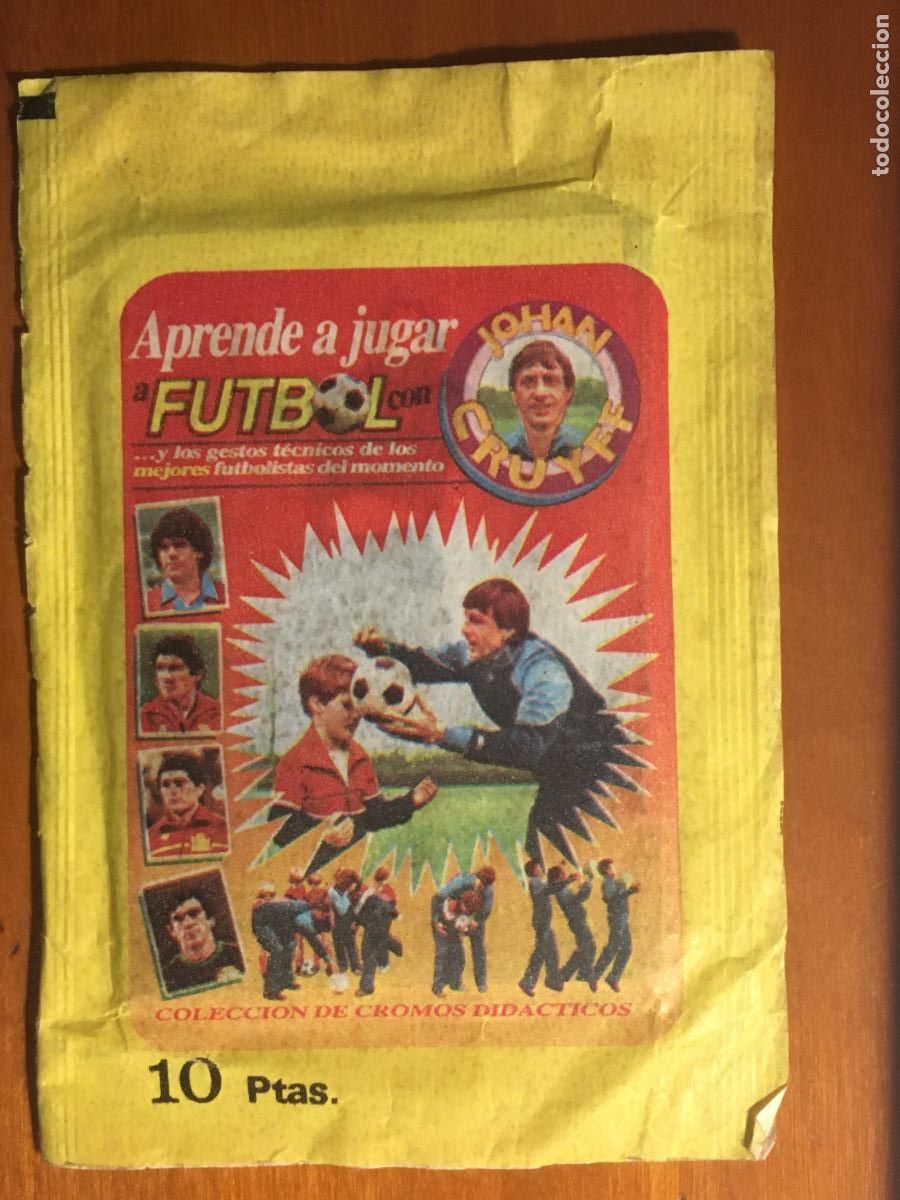 Fu&szlig;ball-Sticker: aprende a jugar al futbol con johan cruyff sobre cromos sin abrir cerrado