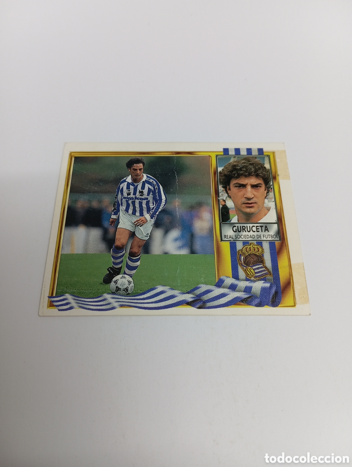 Cromos de F&uacute;tbol: GURUCETA Real Sociedad Liga Este 1995 1996 NUEVO SIN PEGAR PANINI 95 96