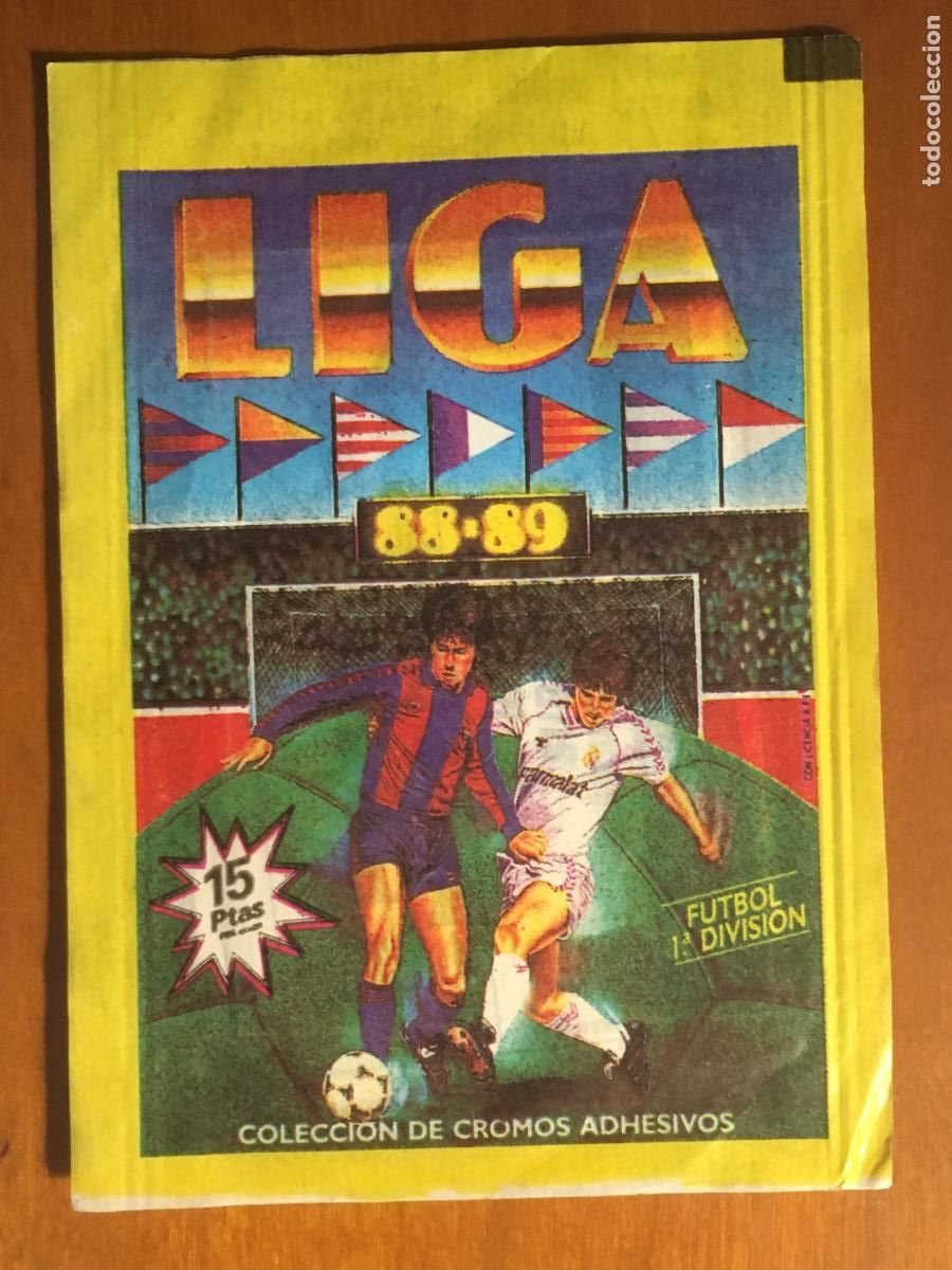 Cromos de F&uacute;tbol: liga 88 89 1988 1989 ediciones este futbol sobre de cromos sin abrir cerrado