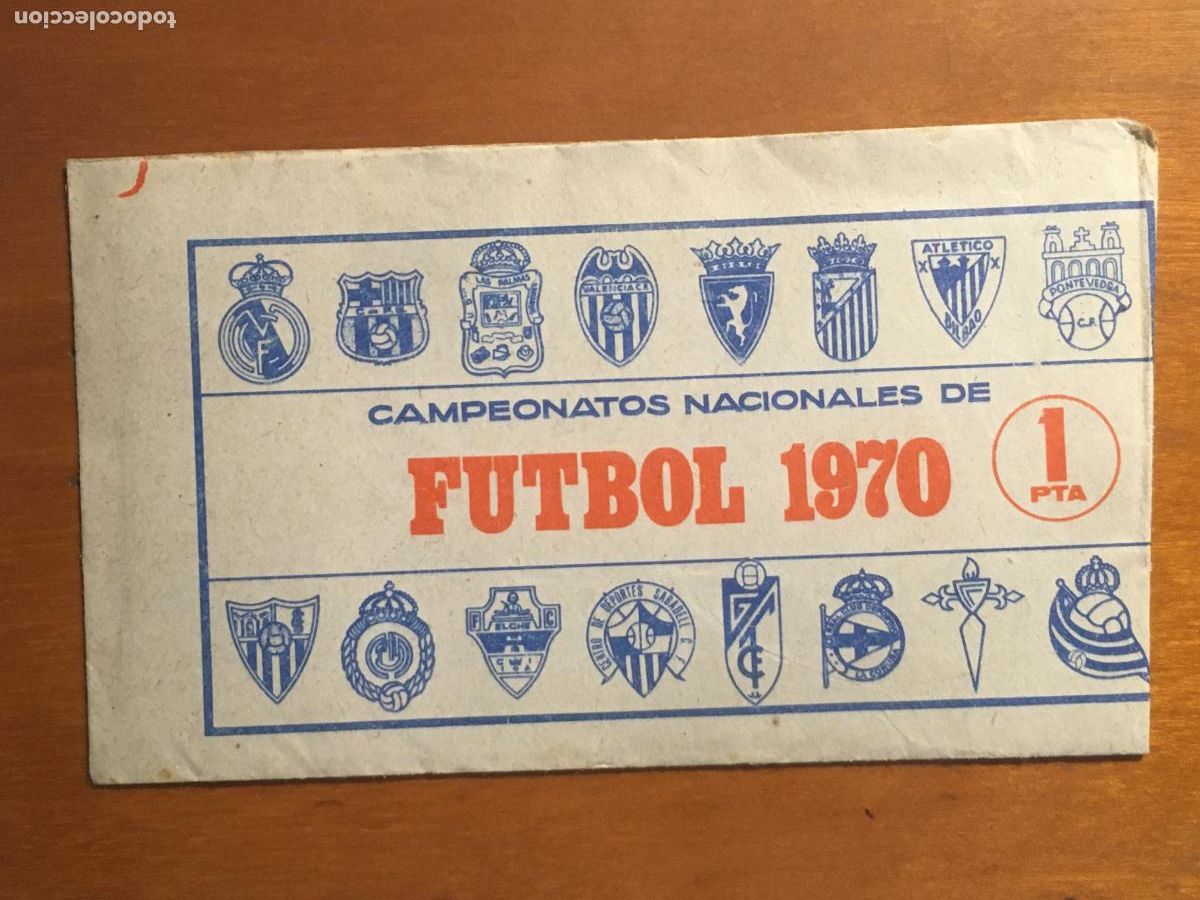 Cromos de F&uacute;tbol: futbol 1970 ruiz romero sobre cromos sin abrir cerrado