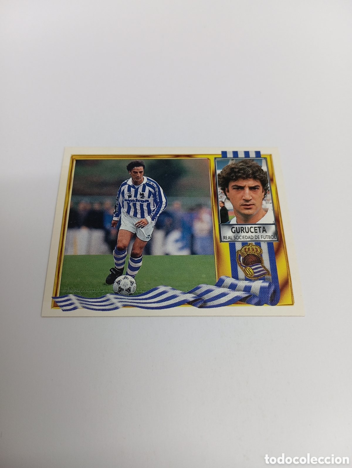Cromos de F&uacute;tbol: GURUCETA Real Sociedad Liga Este 1995 1996 NUEVO SIN PEGAR PANINI 95 96