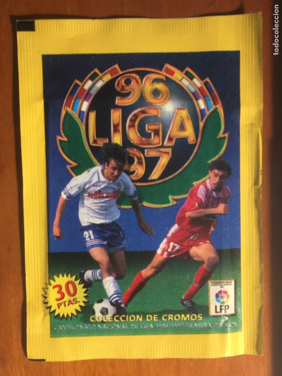 Cromos de F&uacute;tbol: liga 96 97 1996 1997 ediciones este sobre de cromos sin abrir cerrado