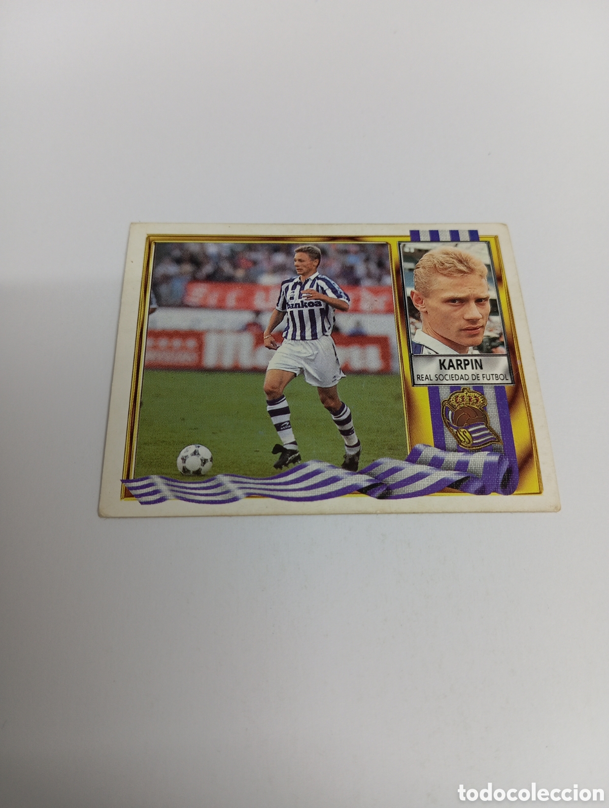 Cromos de F&uacute;tbol: KARPIN Real Sociedad Liga Este 1995 1996 NUEVO SIN PEGAR PANINI 95 96