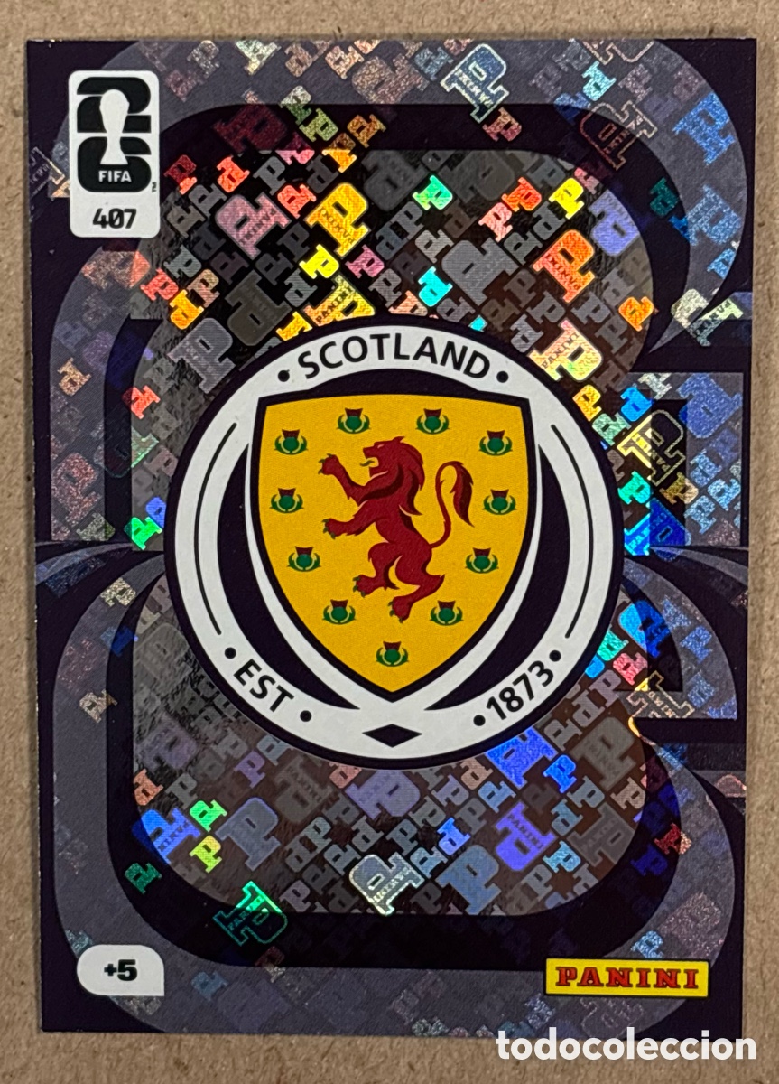 Cromos de F&uacute;tbol: ESCUDO DE ESCOCIA. CARTA PANINI ADRENALYN XL FIFA WORLD CUP 2026. #407.
