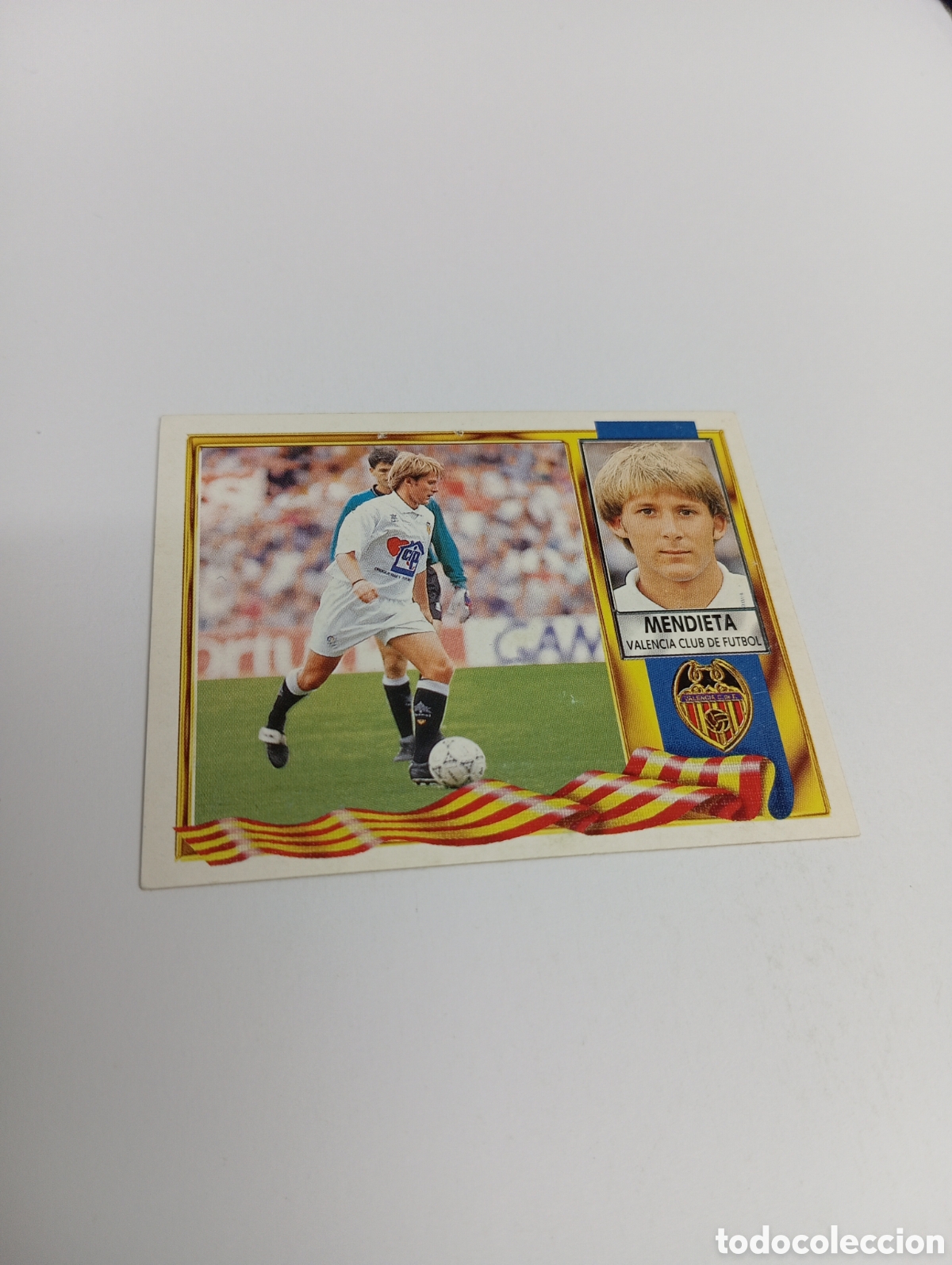 Cromos de F&uacute;tbol: MENDIETA Valencia Liga Este 1995 1996 NUEVO SIN PEGAR PANINI 95 96
