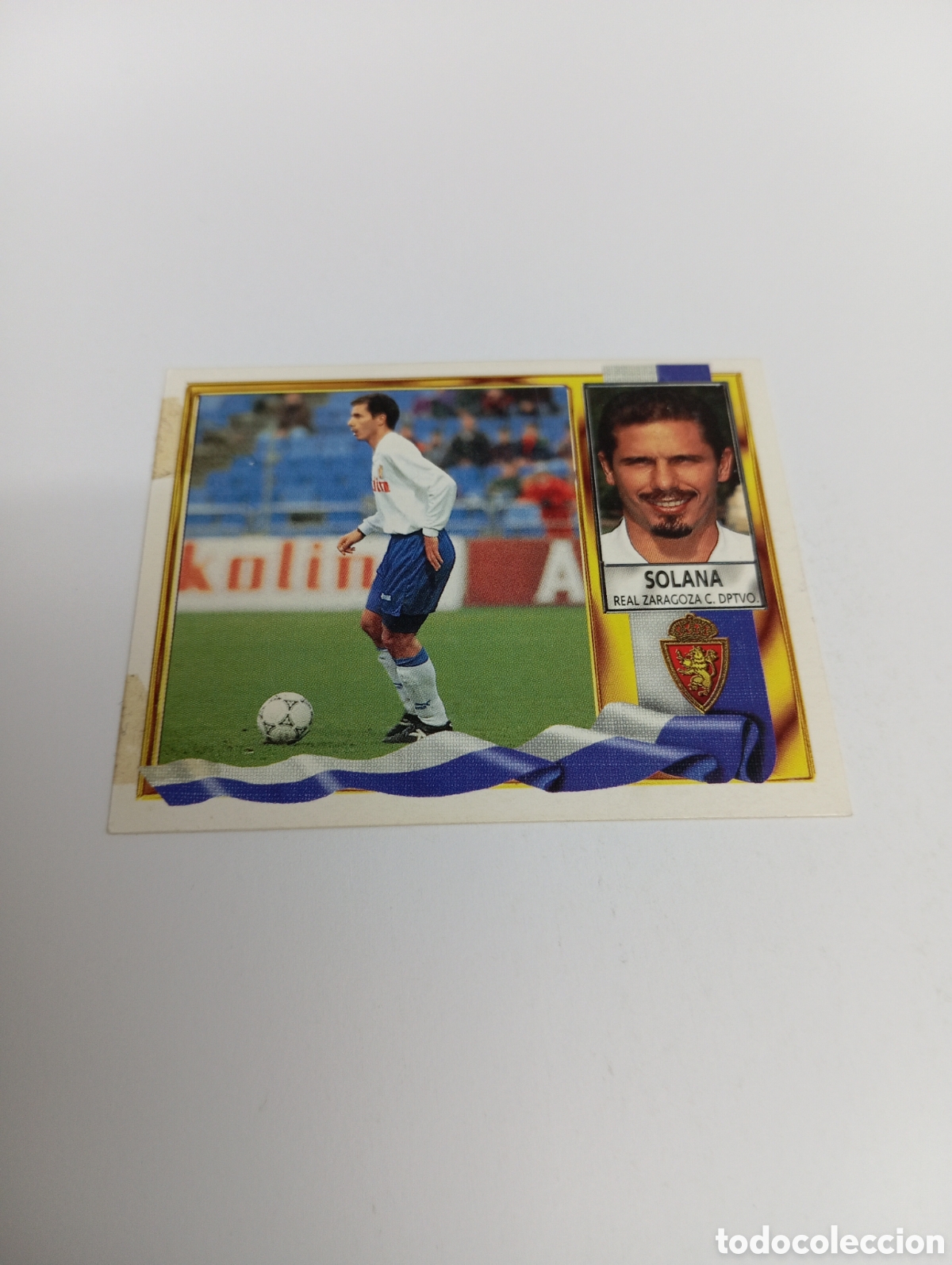 Cromos de F&uacute;tbol: SOLANA Zaragoza Liga Este 1995 1996 NUEVO SIN PEGAR PANINI 95 96