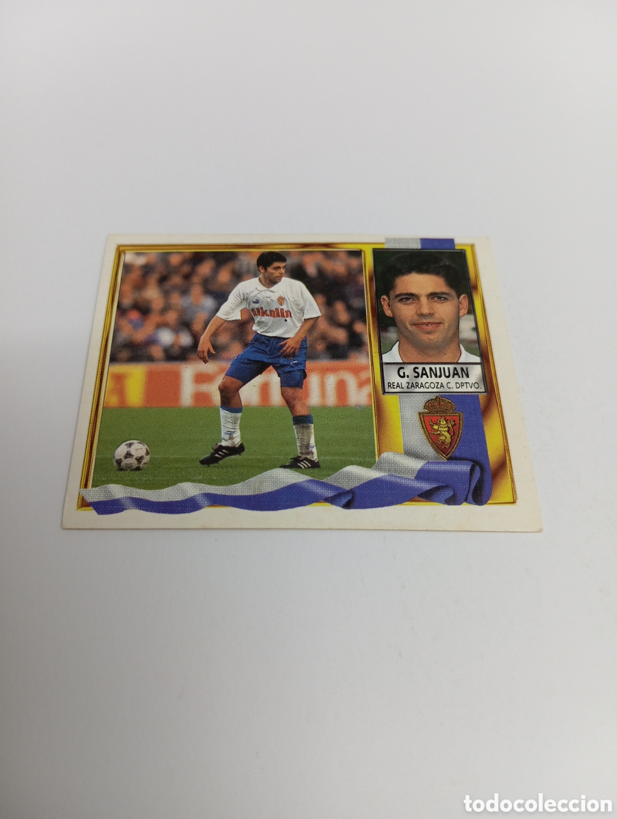 Cromos de F&uacute;tbol: GARC&Iacute;A SANJUAN Zaragoza Liga Este 1995 1996 NUEVO SIN PEGAR PANINI 95 96