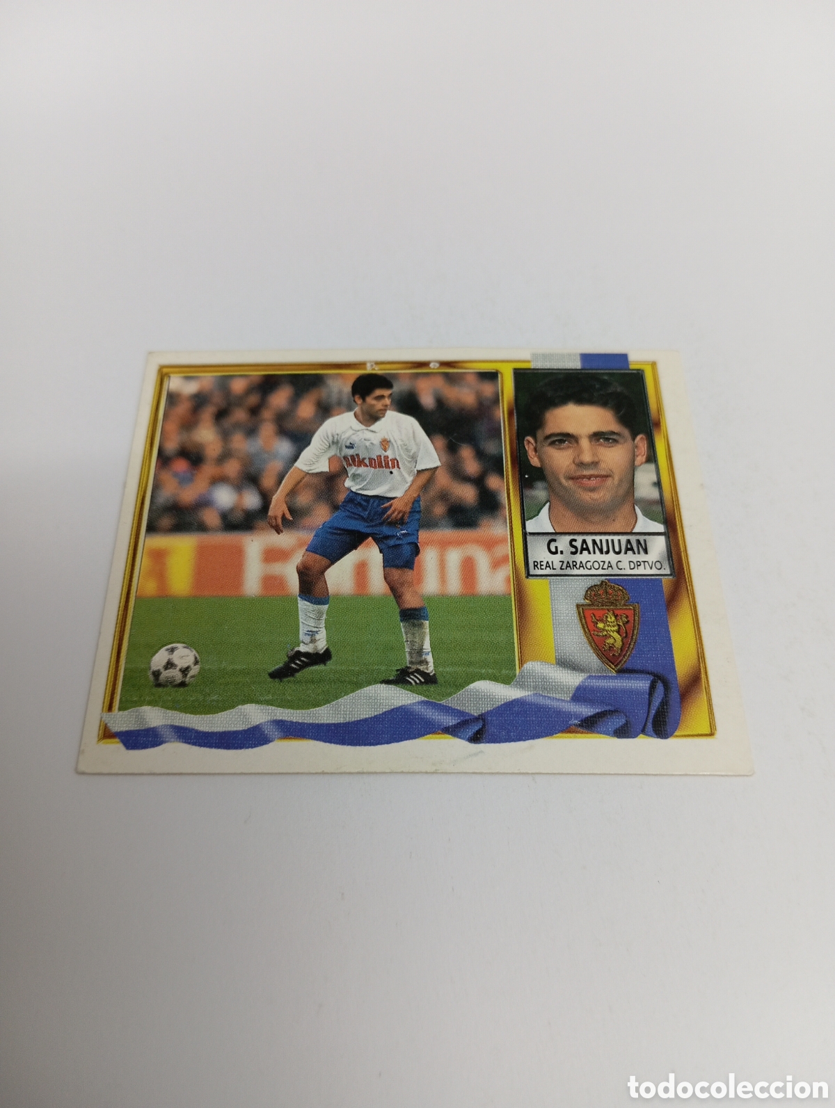 Cromos de F&uacute;tbol: GARC&Iacute;A SANJUAN Zaragoza Liga Este 1995 1996 NUEVO SIN PEGAR PANINI 95 96