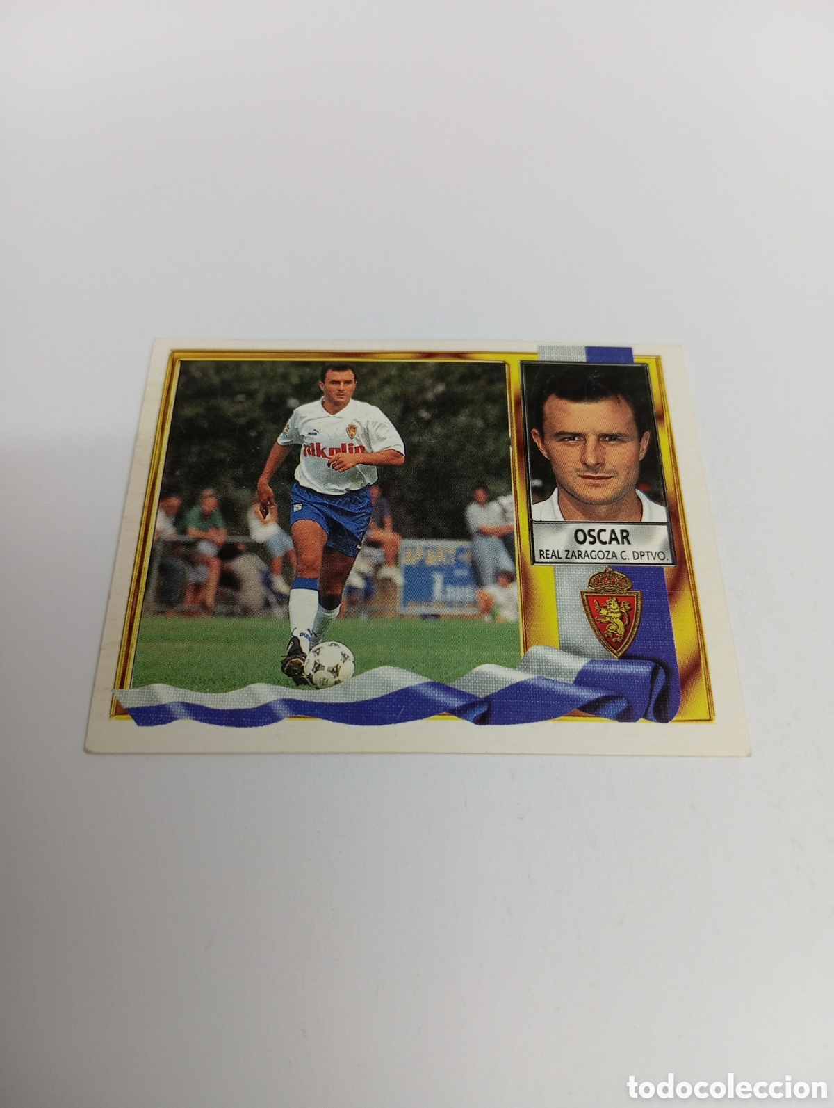 Cromos de F&uacute;tbol: &Oacute;SCAR Zaragoza Liga Este 1995 1996 NUEVO SIN PEGAR PANINI 95 96