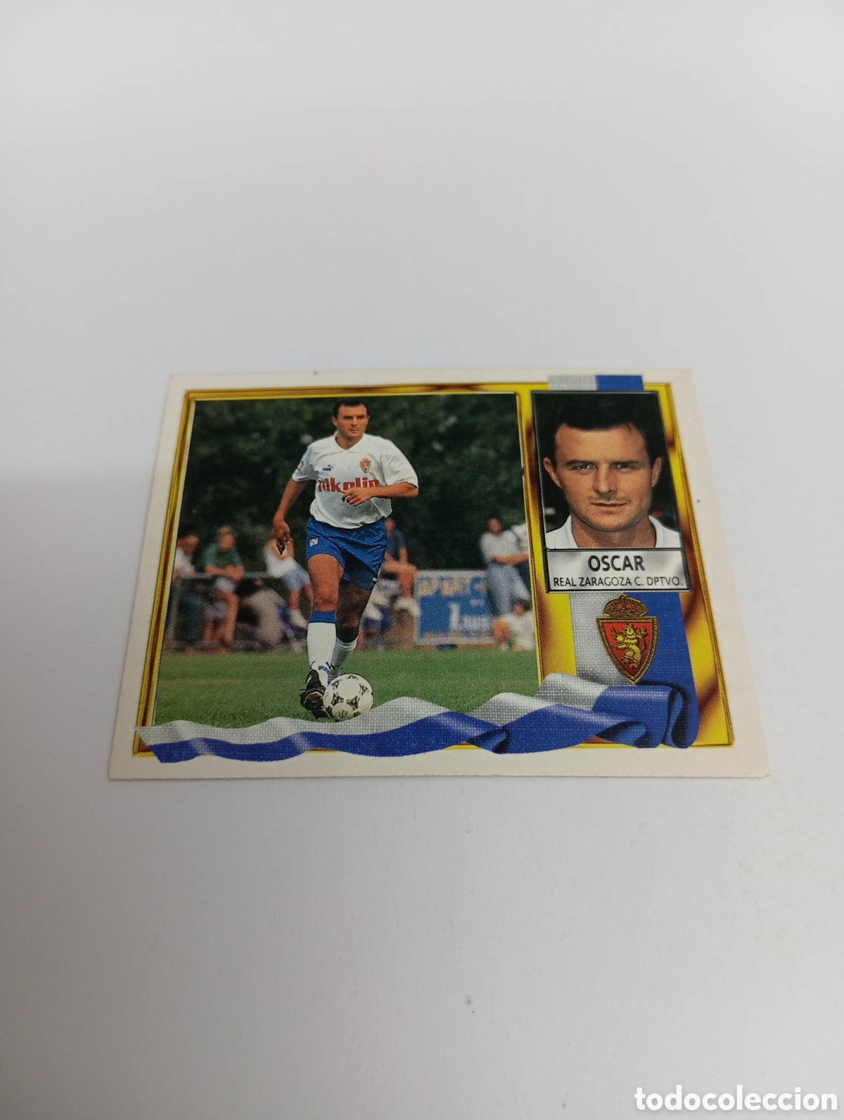 Cromos de F&uacute;tbol: &Oacute;SCAR Zaragoza Liga Este 1995 1996 NUEVO SIN PEGAR PANINI 95 96
