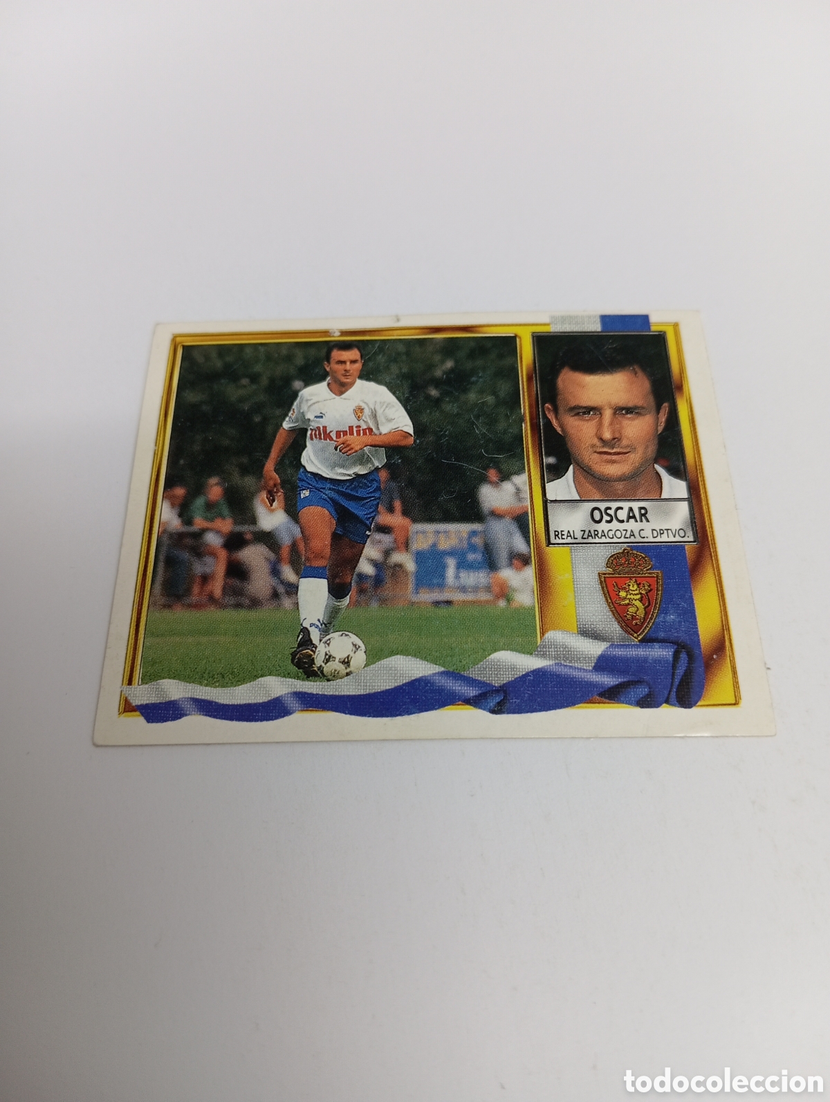 Cromos de F&uacute;tbol: &Oacute;SCAR Zaragoza Liga Este 1995 1996 NUEVO SIN PEGAR PANINI 95 96