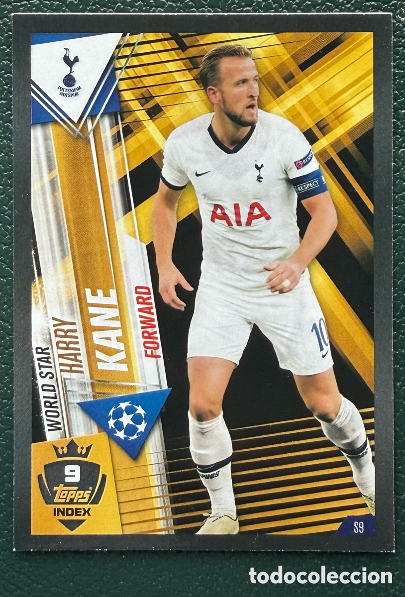 Cartes &agrave; collectionner de Football: S9 HARRY KANE TOTTENHAM HOTSPUR FICHAS ALBUM MATCH ATTAX 101 TOPPS 2019 2020 19 20