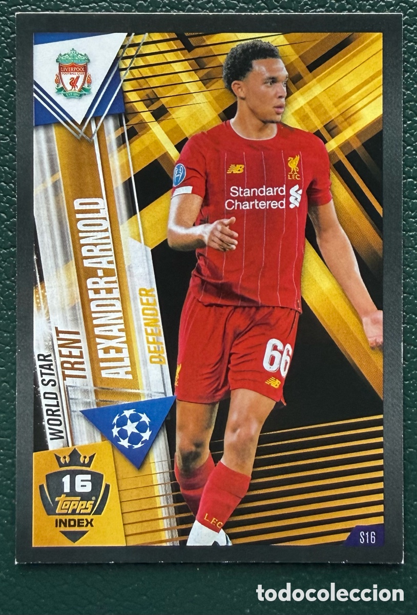Football Stickers: S16 TRENT ALEXANDER ARNOLD LIVERPOOL FC FICHAS ALBUM MATCH ATTAX 101 TOPPS 2019 2020 19 20
