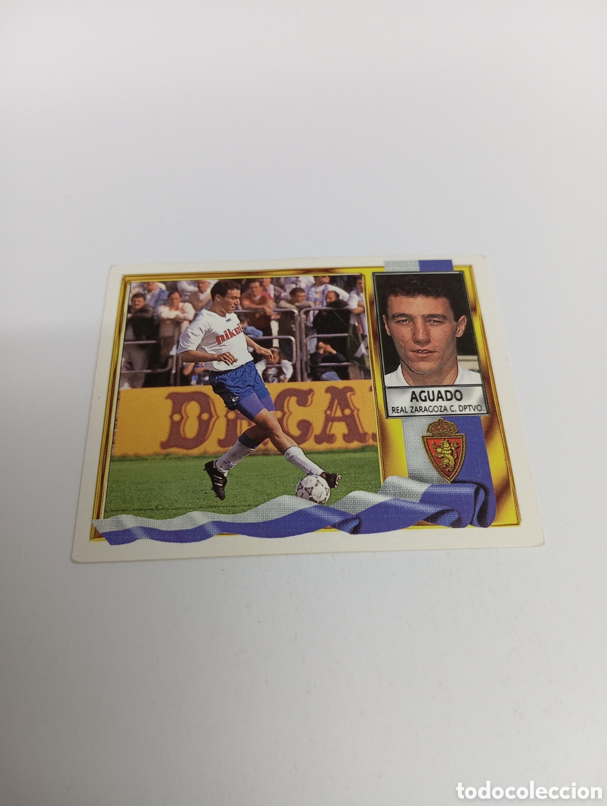 Cromos de F&uacute;tbol: AGUADO Zaragoza Liga Este 1995 1996 NUEVO SIN PEGAR PANINI 95 96
