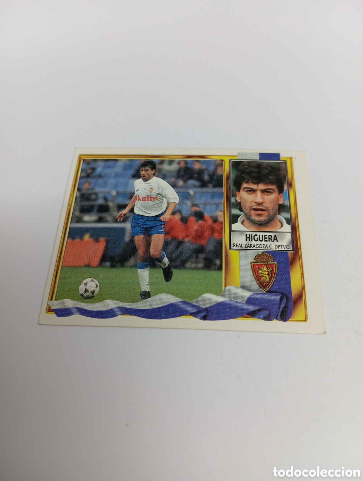 Cromos de F&uacute;tbol: HIGUERA Zaragoza Liga Este 1995 1996 NUEVO SIN PEGAR PANINI 95 96
