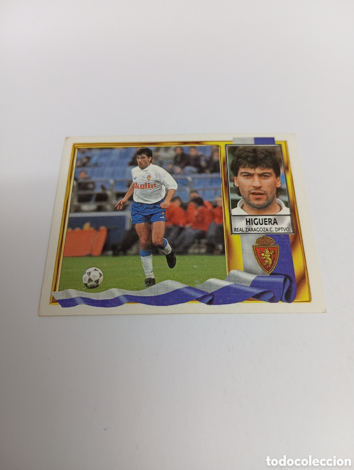 Cromos de F&uacute;tbol: HIGUERA Zaragoza Liga Este 1995 1996 NUEVO SIN PEGAR PANINI 95 96