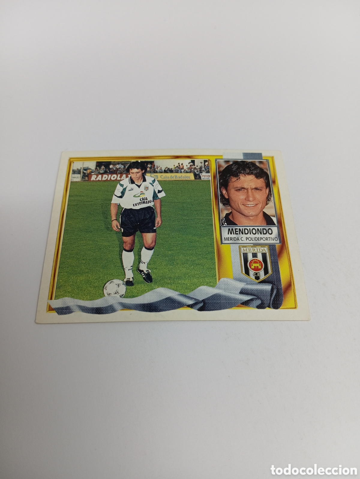 Cromos de F&uacute;tbol: FICHAJE 5 MENDIONDO Liga Este 1995 1996 NUEVO SIN PEGAR PANINI 95 96