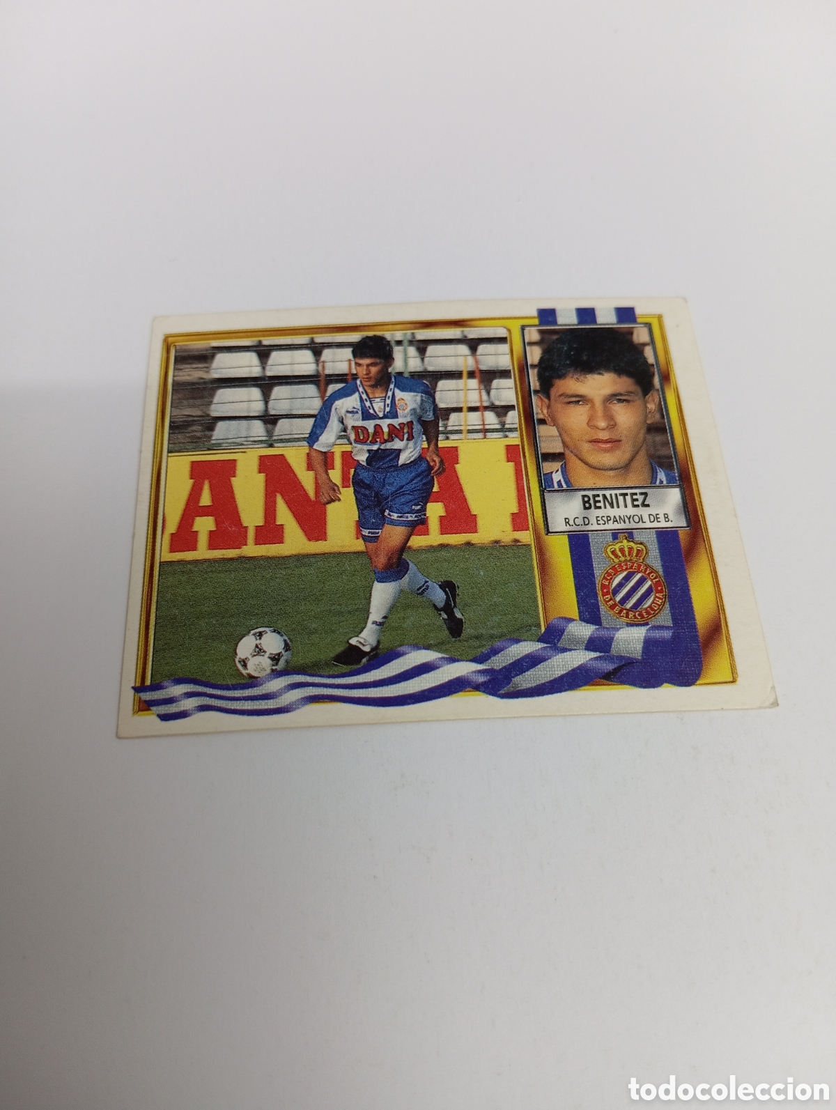 Cromos de F&uacute;tbol: FICHAJE 7 BEN&Iacute;TEZ Liga Este 1995 1996 NUEVO SIN PEGAR PANINI 95 96