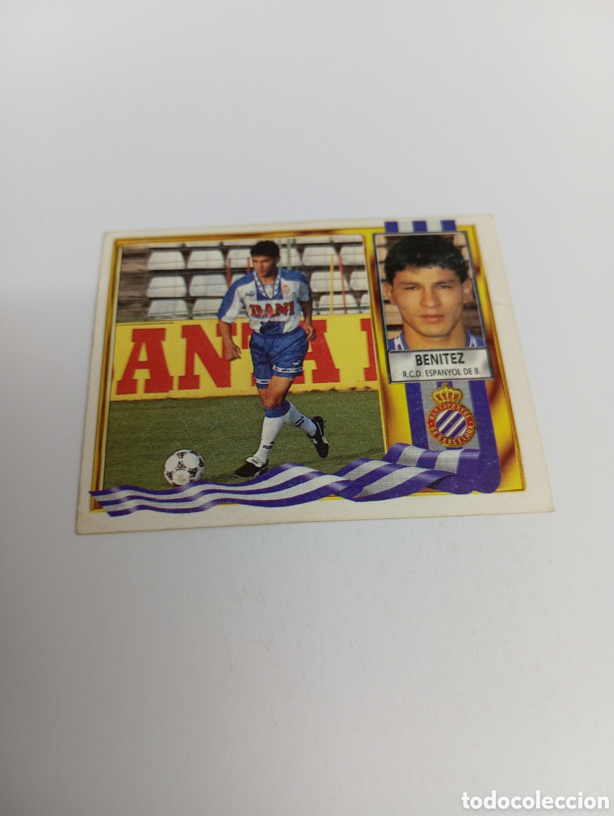 Cromos de F&uacute;tbol: FICHAJE 7 BEN&Iacute;TEZ Liga Este 1995 1996 NUEVO SIN PEGAR PANINI 95 96
