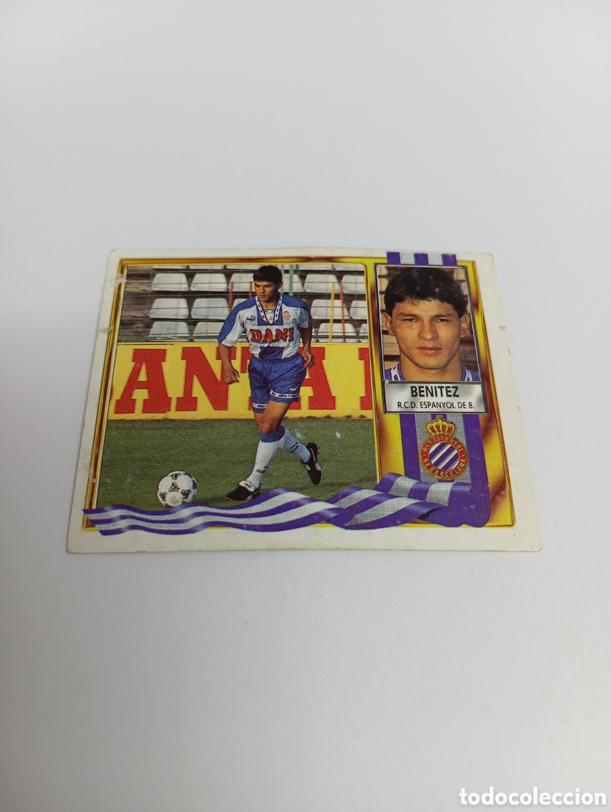 Cromos de F&uacute;tbol: FICHAJE 7 BEN&Iacute;TEZ Liga Este 1995 1996 NUEVO SIN PEGAR PANINI 95 96