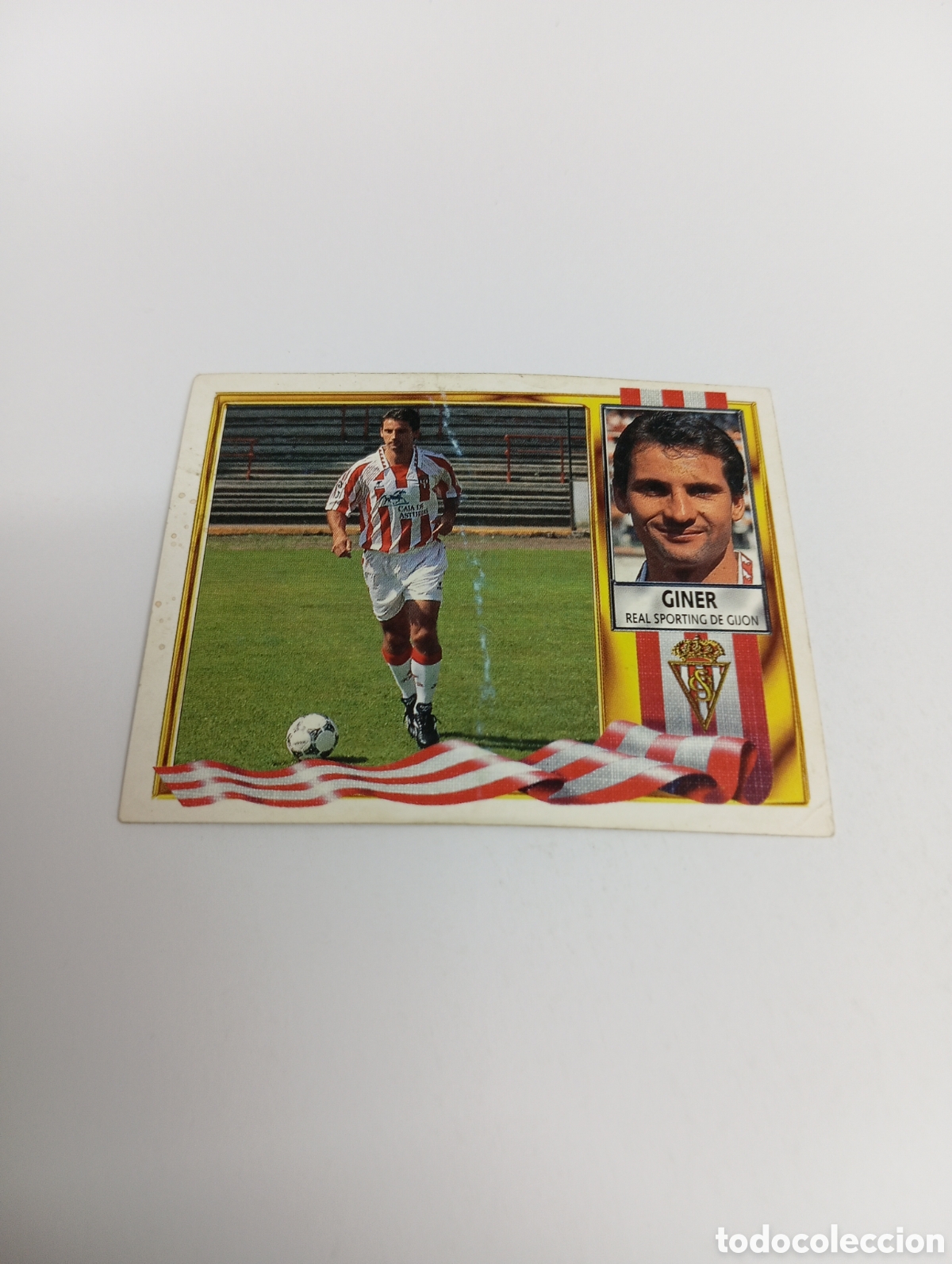 Cromos de F&uacute;tbol: FICHAJE 15 GINER Liga Este 1995 1996 NUEVO SIN PEGAR PANINI 95 96
