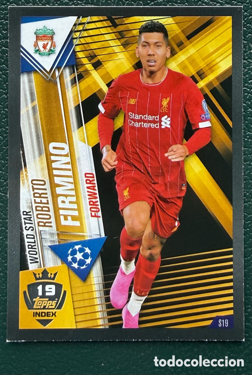Football Stickers: S19 ROBERTO FIRMINO LIVERPOOL FC FICHAS ALBUM MATCH ATTAX 101 TOPPS 2019 2020 19 20