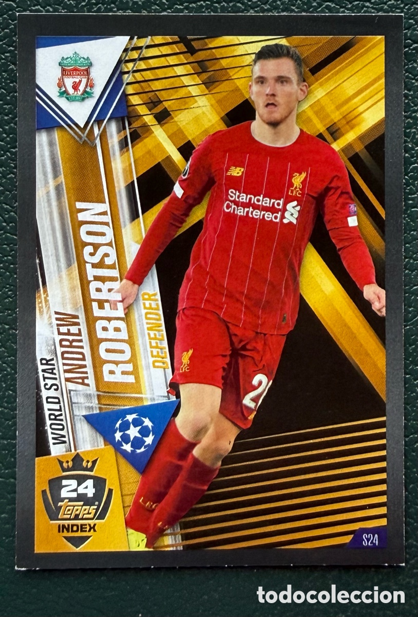 Figurine di Calcio: S24 ANDREW ROBERTSON LIVERPOOL FC FICHAS ALBUM MATCH ATTAX 101 TOPPS 2019 2020 19 20