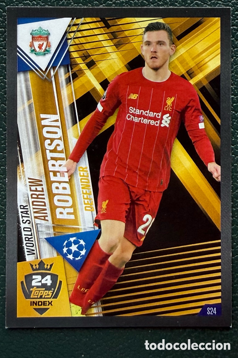 Figurine di Calcio: S24 ANDREW ROBERTSON LIVERPOOL FC FICHAS ALBUM MATCH ATTAX 101 TOPPS 2019 2020 19 20