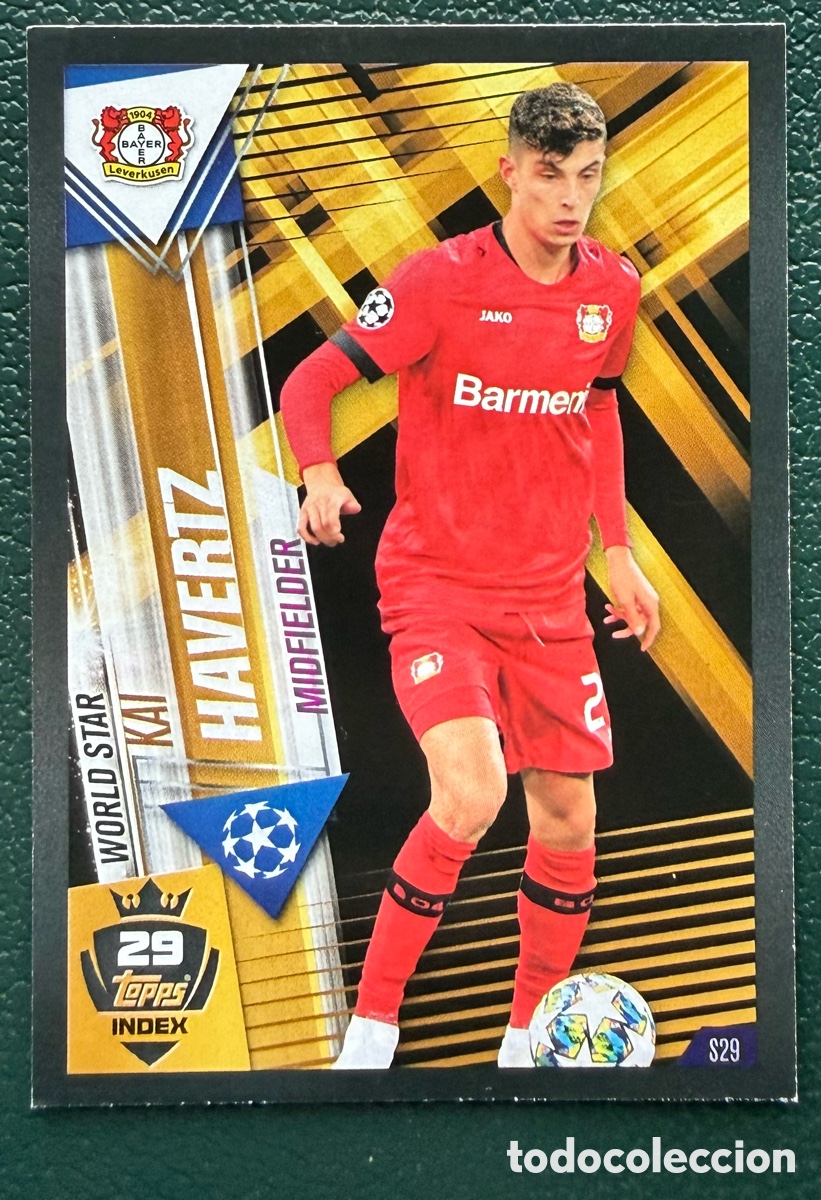 Football Stickers: S29 KAI HAVERTZ BAYER 04 LEVERKUSEN FICHAS ALBUM MATCH ATTAX 101 TOPPS 2019 2020 19 20