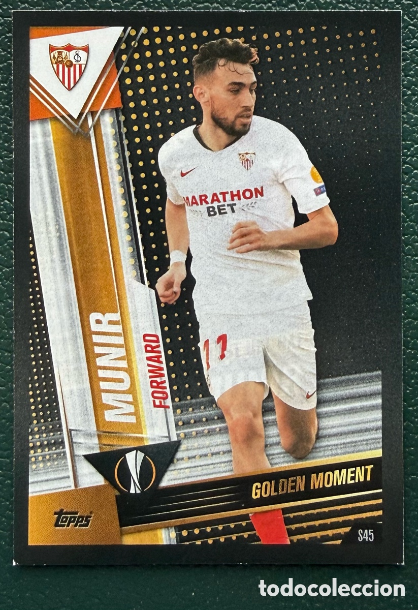 Football Stickers: S45 MUNIR SEVILLA FC FICHAS ALBUM MATCH ATTAX 101 TOPPS 2019 2020 19 20