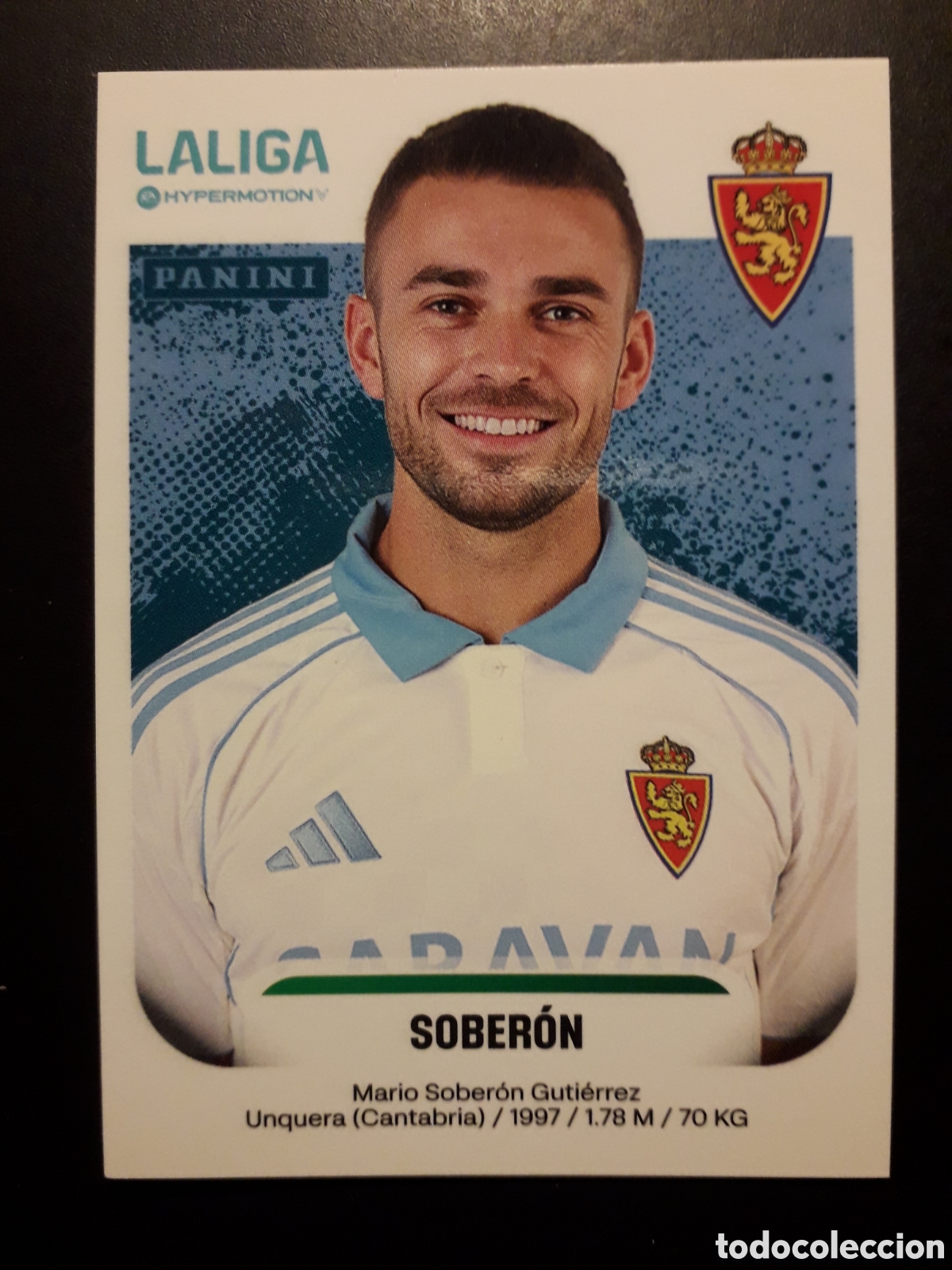 Cromos de F&uacute;tbol: SOBER&Oacute;N ZARAGOZA N&deg; 418 A LALIGA HYPERMOTION 25 26 2025 2026 PANINI SIN PEGAR PEDIDO M&Iacute;NIMO 3&euro;