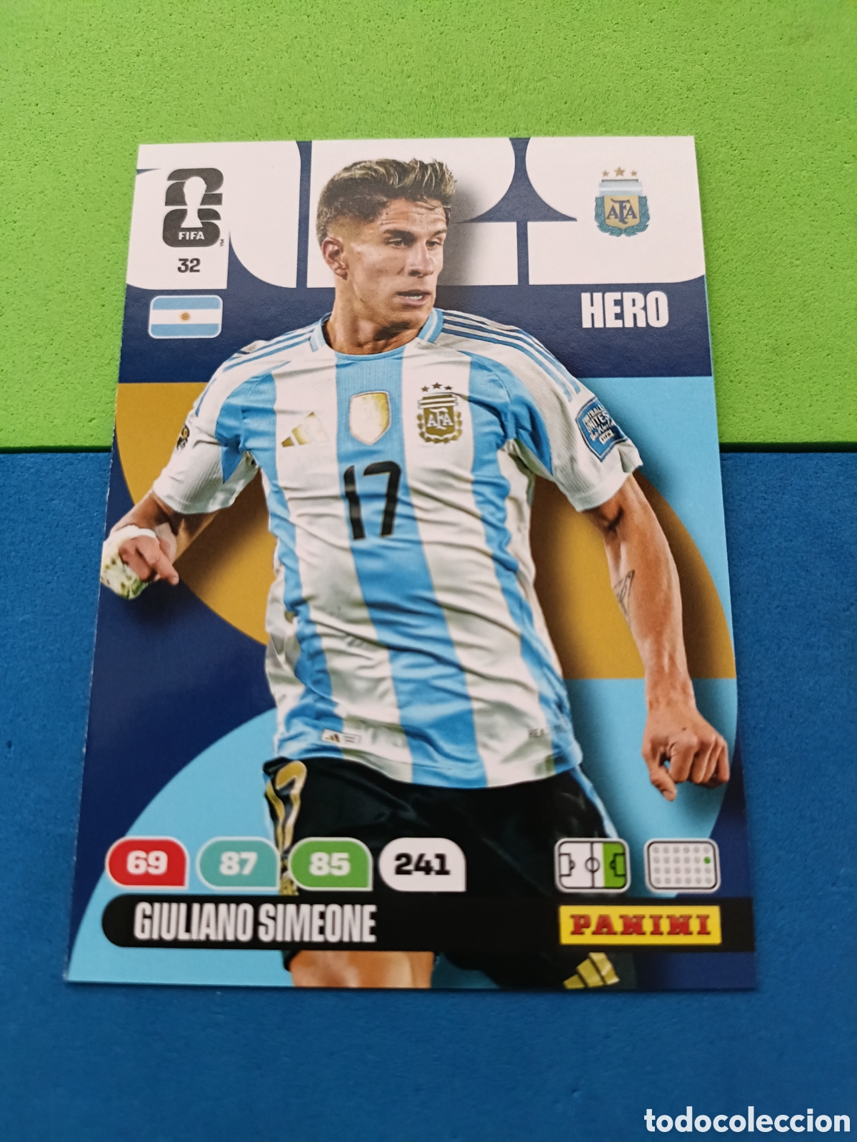 Cromos de F&uacute;tbol: Adrenalyn XL Fifa World cup 2026 mundial - 32 Giuliano Simeone Argentina