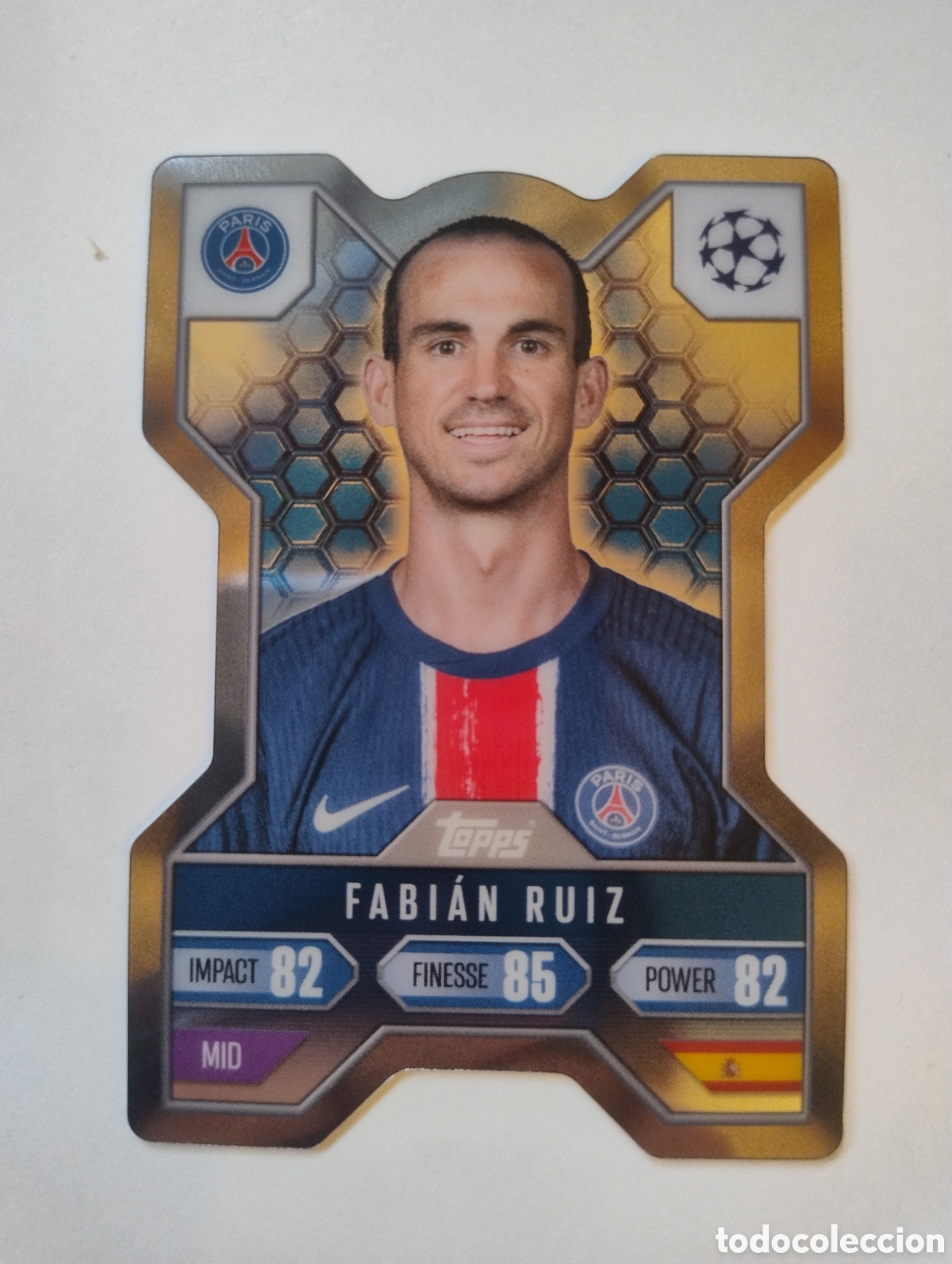 Cromos de F&uacute;tbol: CX 6 - Fabi&aacute;n Ruiz - PSG - Topps Match Attax Extra 2024 - 2025 Chrome X