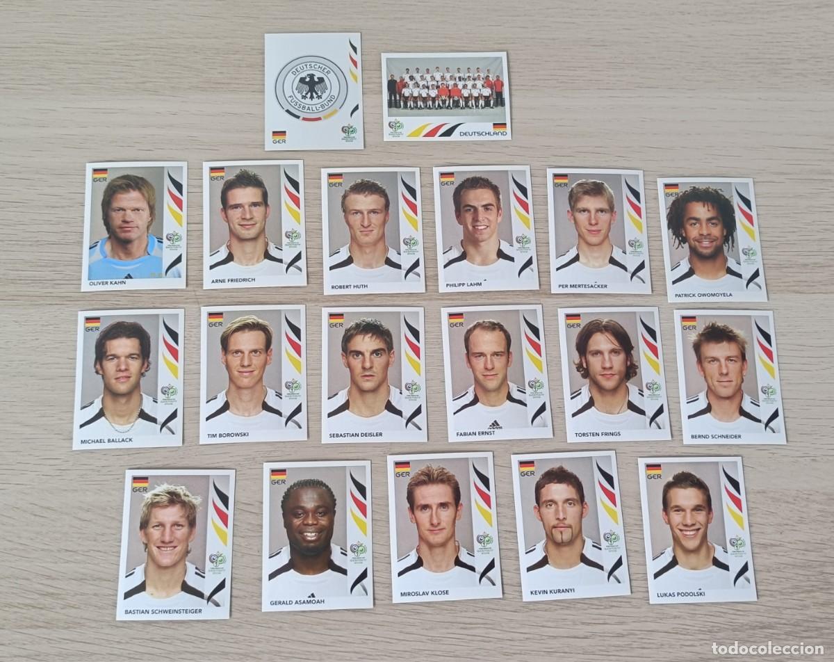 Cromos de F&uacute;tbol: INGLATERRA Equipo Completo, Mundial Alemania 2006, Panini, FIFA World CUP Germany, KAHN, BALLACK ETC