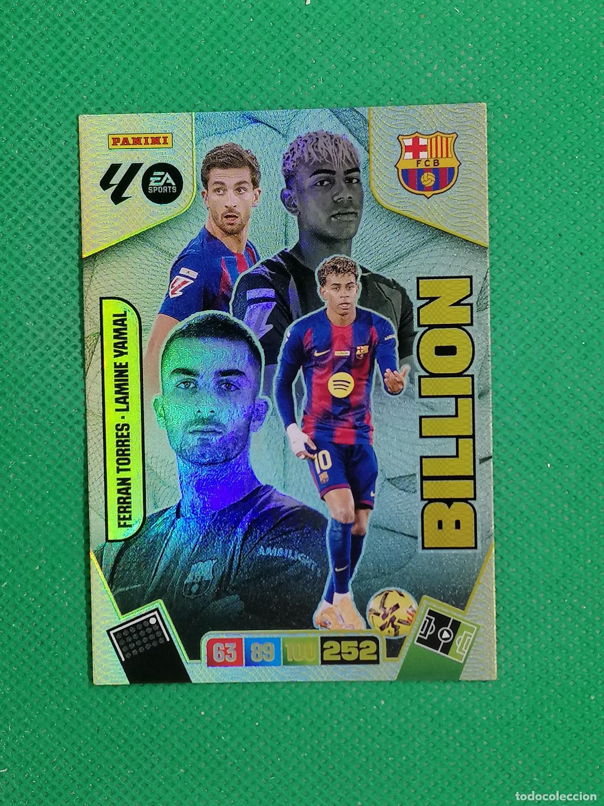 Cromos de F&uacute;tbol: FERRAN TORRES LAMINE YAMAL BARCELONA BILLION ⚽ PANINI LIGA ADRENALYN XL 2025 2026 25 26 ⚽