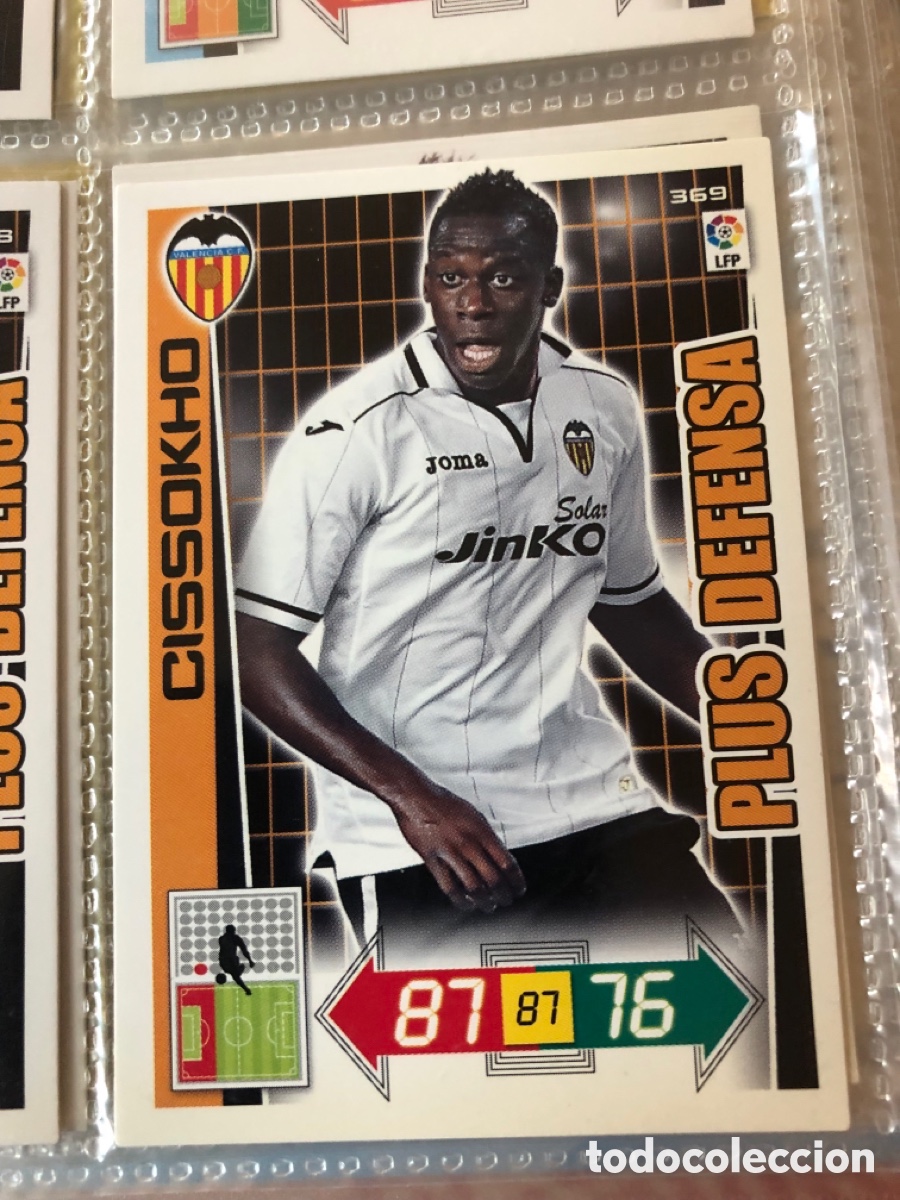 Cromos de F&uacute;tbol: Adrenalyn 2012 2013 plus defensa cissokho 369 valencia