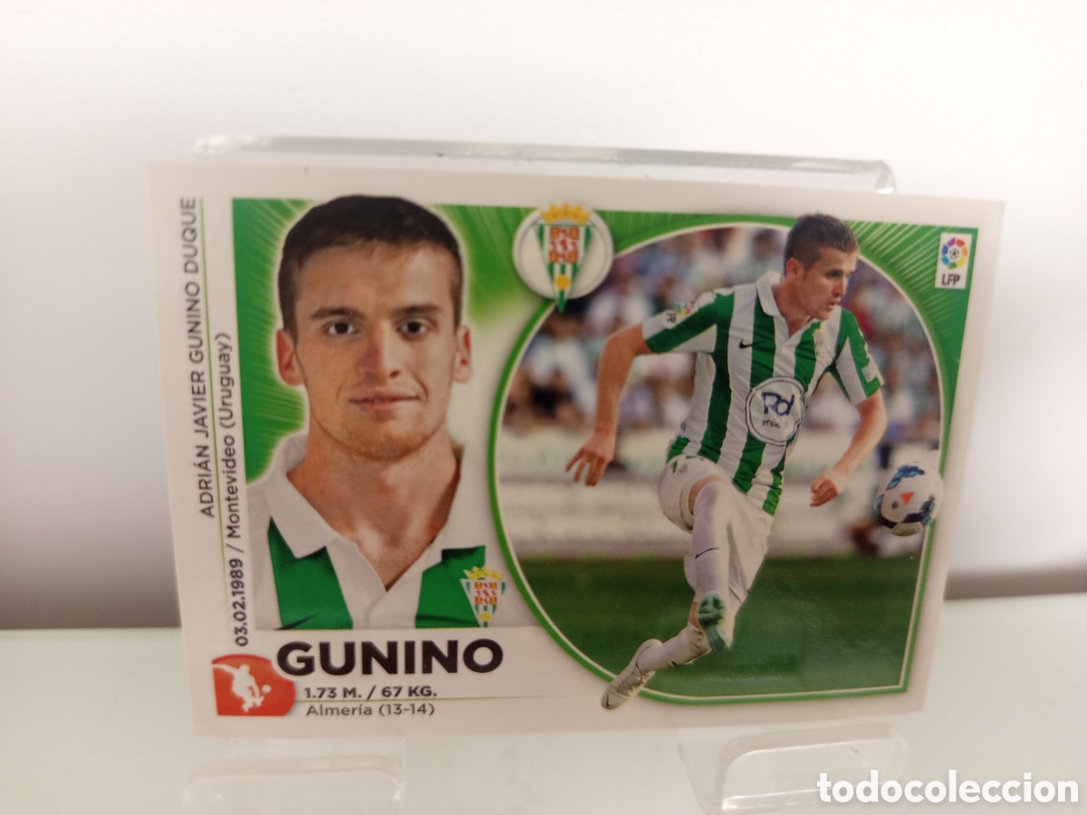 Cromos de F&uacute;tbol: ❇️ CROMO ⚽ GUNINO C&Oacute;RDOBA 14 15 2014 2015 ESTE PANINI SIN PEGAR ❇️