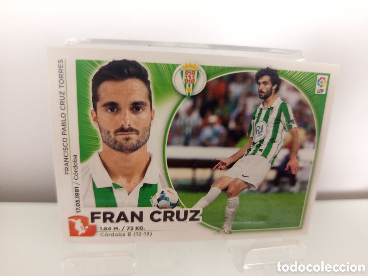 Cromos de F&uacute;tbol: ❇️ CROMO ⚽ FRAN CRUZ C&Oacute;RDOBA 14 15 2014 2015 ESTE PANINI SIN PEGAR ❇️
