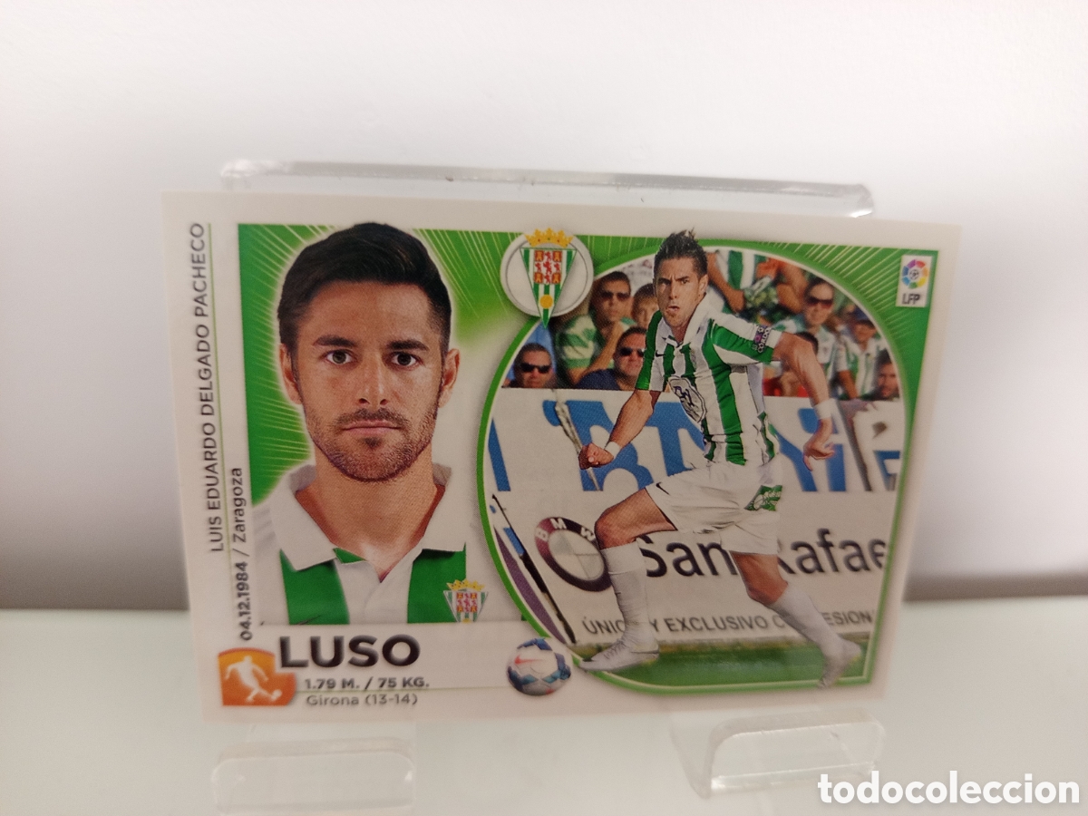 Fu&szlig;ball-Sticker: ❇️ CROMO ⚽ LUSO C&Oacute;RDOBA 14 15 2014 2015 ESTE PANINI SIN PEGAR ❇️