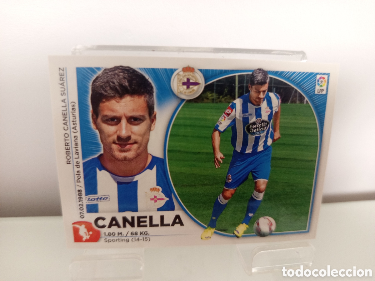 Football Stickers: ❇️ CROMO ⚽ CANELLA DEPORTIVO DE LA CORU&Ntilde;A 14 15 2014 2015 ESTE PANINI SIN PEGAR ❇️