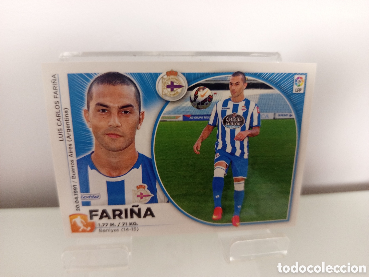 Football Stickers: ❇️ CROMO ⚽ FARI&Ntilde;A DEPORTIVO DE LA CORU&Ntilde;A 14 15 2014 2015 ESTE PANINI SIN PEGAR ❇️