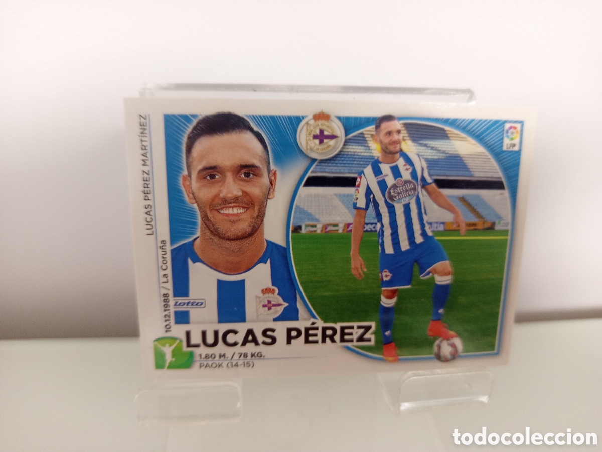 Football Stickers: ❇️ CROMO ⚽ LUCAS P&Eacute;REZ DEPORTIVO DE LA CORU&Ntilde;A 14 15 2014 2015 ESTE PANINI SIN PEGAR ❇️