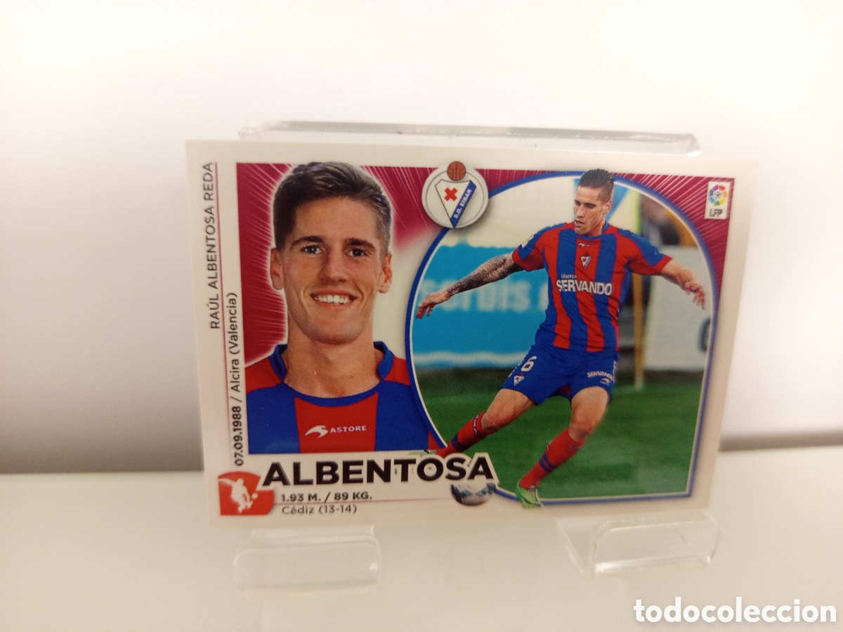 Cromos de F&uacute;tbol: ❇️ CROMO ⚽ ALBENTOSA EIBAR 14 15 2014 2015 ESTE PANINI SIN PEGAR ❇️
