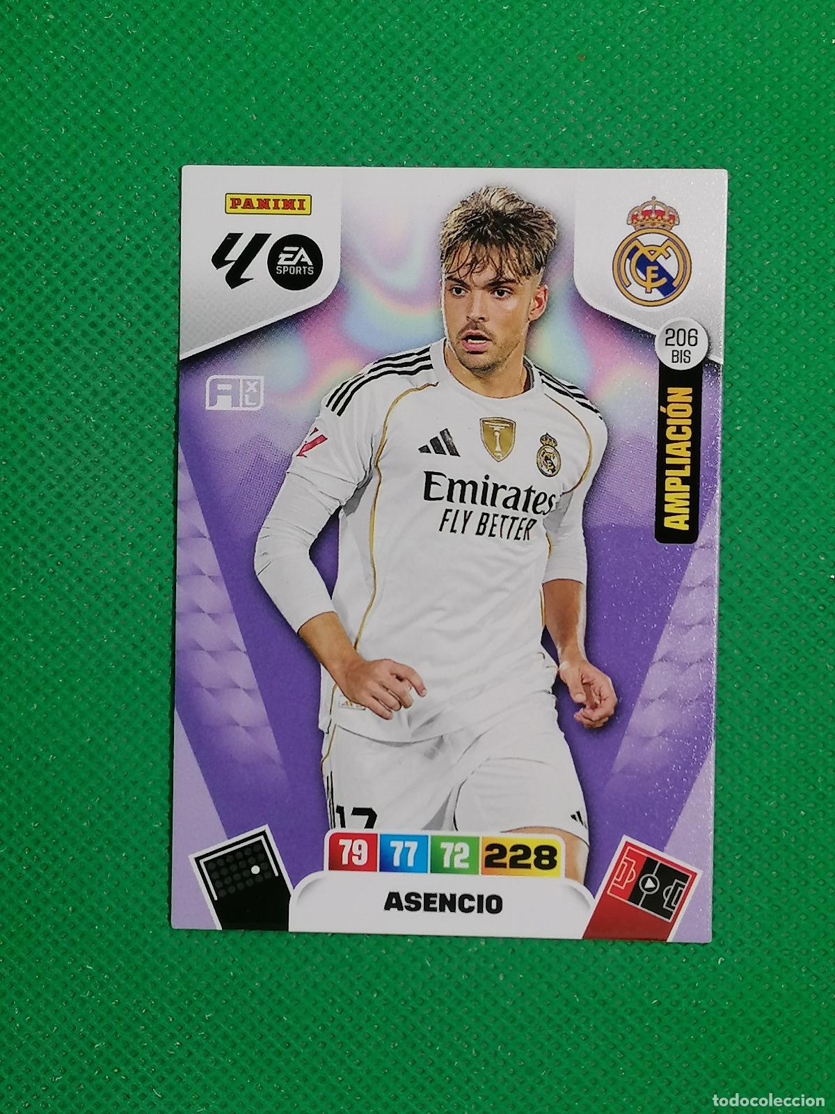 Cromos de F&uacute;tbol: 206 BIS 206BIS ASENCIO REAL MADRID AMPLIACION ⚽ LIGA ADRENALYN XL 2025 2026 25 26 ⚽