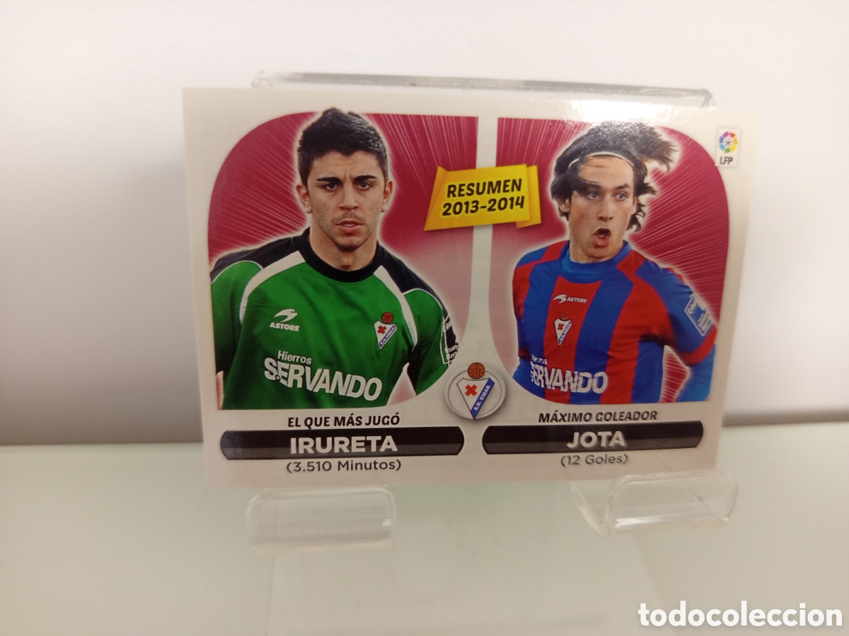 Cromos de F&uacute;tbol: ❇️ CROMO ⚽ IRURETA JOTA RESUMEN 2013 2014 EIBAR 14 15 2014 2015 ESTE PANINI SIN PEGAR ❇️
