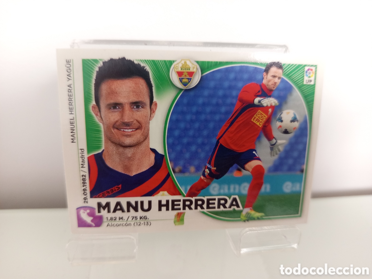 Cromos de F&uacute;tbol: ❇️ CROMO ⚽ MANU HERRERA ELCHE 14 15 2014 2015 ESTE PANINI SIN PEGAR ❇️